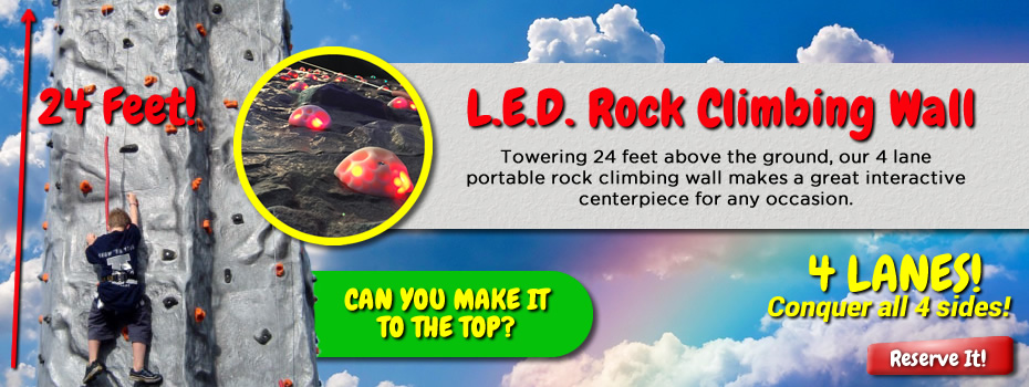L.E.D Rock Climbing Wall