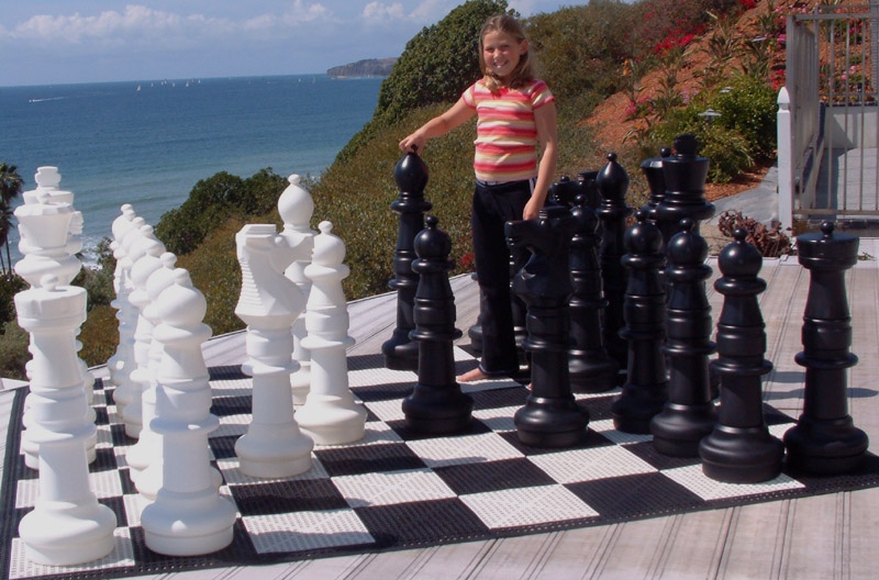 Giant Chess with 37" King Game Rental Dallas